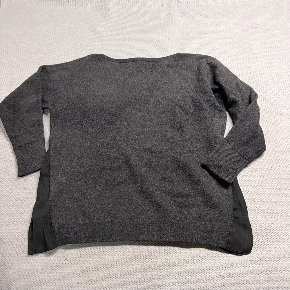 Banana Republic Charcoal Gray Wool & Alpaca Blend Crewneck Sweater Size Medium